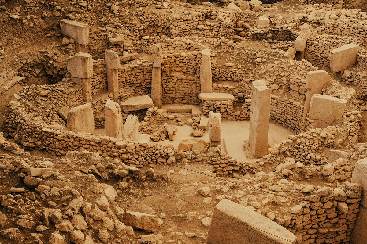 The T-shaped carved pillars of Göbeklitepe near Şanlıurfa